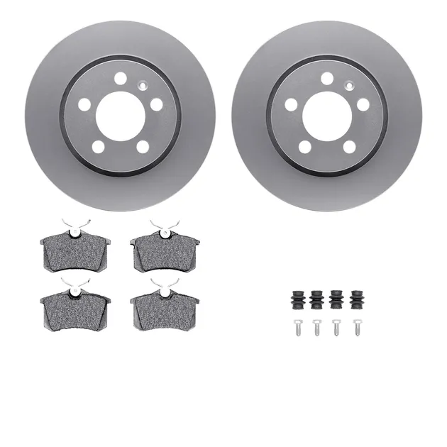 R1 Concepts WDTH1-13502 Brake Rotors - Carbon Coated W/ Euro Ceramic Pads & Hdw